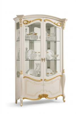 Edle Vitrine Schrank Schaufenster Wohnzimmer Glas Neu Glasschrank Schränke Neu  