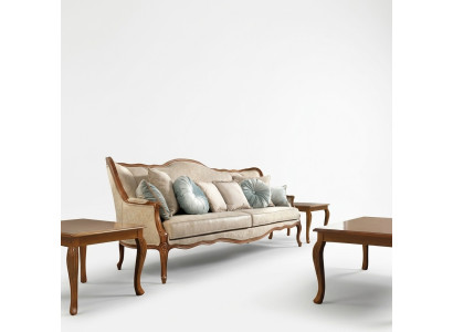 Sofa 3 Sitzer Couch Polster Sofas Couchen Wohnzimmer Design Textil Stoff Neu