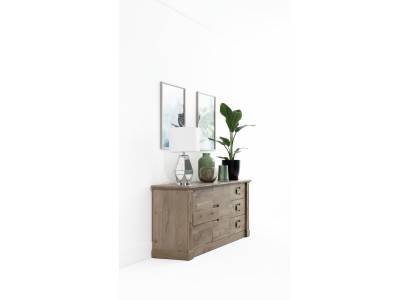 Designer Kommode Anrichte Side Low Board Schrank Wohn Zimmer Regal Antik Stil