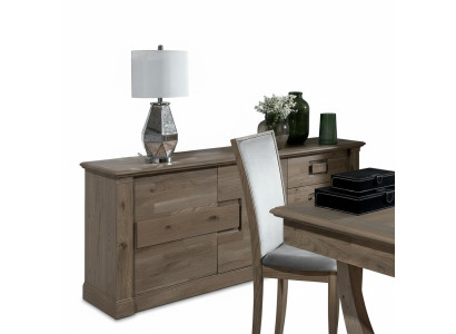 Kommoden Schrank mit Spiegel xxl Kommode Buffet Holz neu Anrichte 2tlg. Holz Set