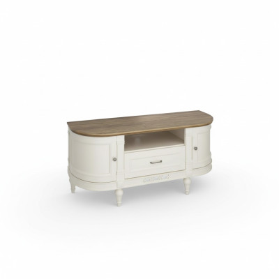 Holz Kommode Sideboard Kommoden Wohnzimmerschrank 135cm Low Boards Antik Stil