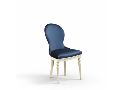 Stuhl 1x Luxus Design Polster Designer Stühle Sitz Büro Esszimmer Holz Sessel