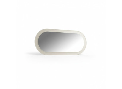 Spiegel Holzrahmen Großer Wandspiegel Klassischer Design Oval Holz Rahmen 150cm