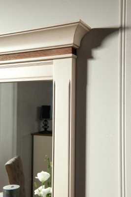 Spiegel Holzrahmen Wandspiegel Klassischer Designer Spiegel 97x70cm Holz xxl big