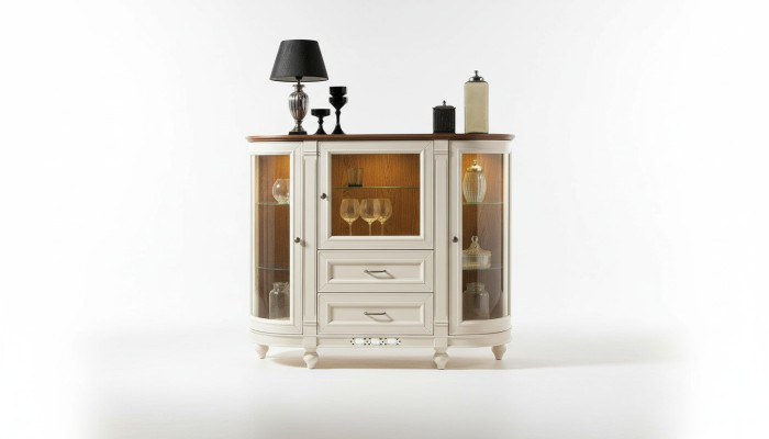 Vitrine Schrank Kommode Glas Regal Vitrinen Regale Holz Schränke Bar Wohnzimmer