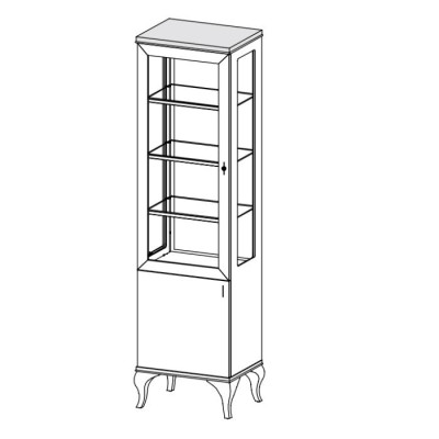 Design Vitrine Glas Schrank Wohnzimmer Schaufenster Vitrinen Regal Anrichte Holz