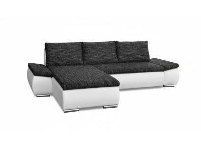 Design Modern Ecksofa L-form Bettfunktion Couch Leder Textil Sofas Neu