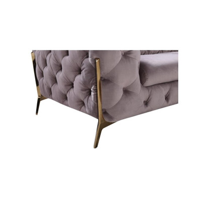 Design Chesterfield Sofa 2-Sitzer Couch Polster Textil Sofas Samt Neu Zweisitzer