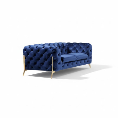Luxus 2 Sitzer Couch Polster Sofa Leder Stoff Couchen Chesterfield Garnitur Neu