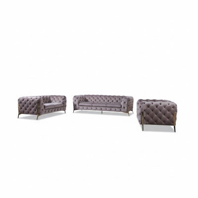 Designer Chesterfield Sofagarnitur Sofa Couch Polster Set 321 Sitzgarnitur Neu