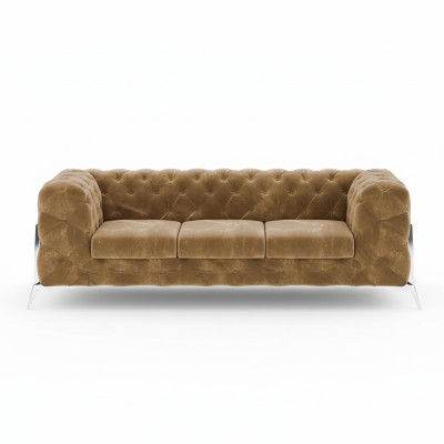 Chesterfield Dreisitzer Bequeme Designer Wohnzimmer 3 Sitzer Couch