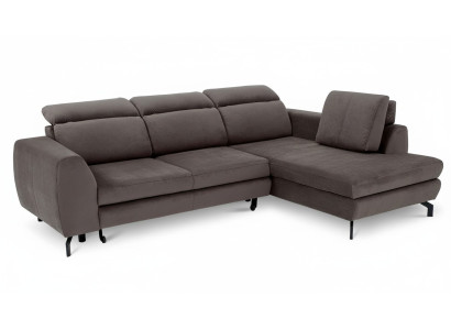 Design Ecksofa Schlafsofa Bettfunktion Couch Textil Polster Sofas Bettkasten