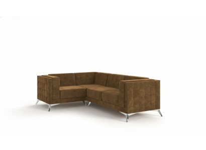 Stoff L-Form Couch Wohnlandschaft Ecksofa Garnitur Modern Design Sofa