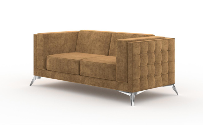 Chesterfield Polster Couch Stoff Couchen Sofa Sitz Garnitur Zweisitzer 2 Sitzer