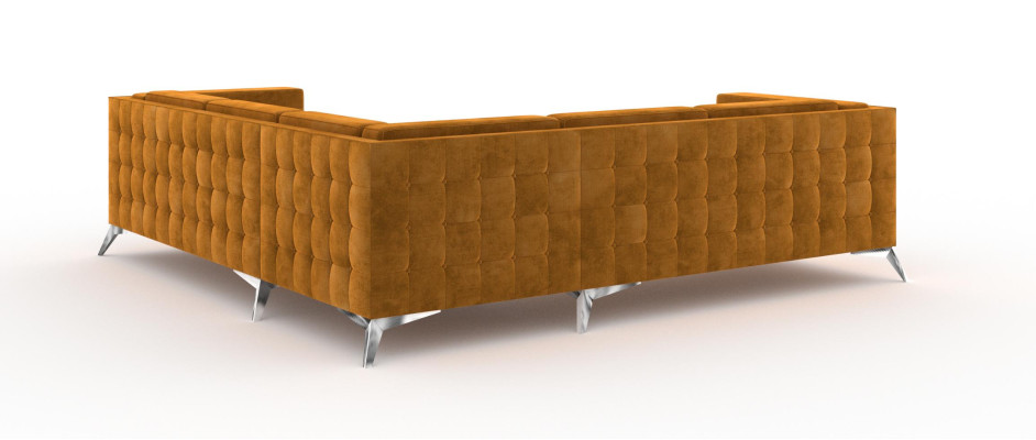 Ecksofa Wohnlandschaft Design Sofa Couch Polster Sitz Garnitur Textil