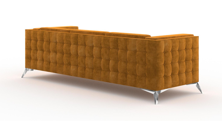 Big Couch Polster Sofa Textil Chesterfield Couchen Stoff xxl Dreisitzer 3 Sitzer