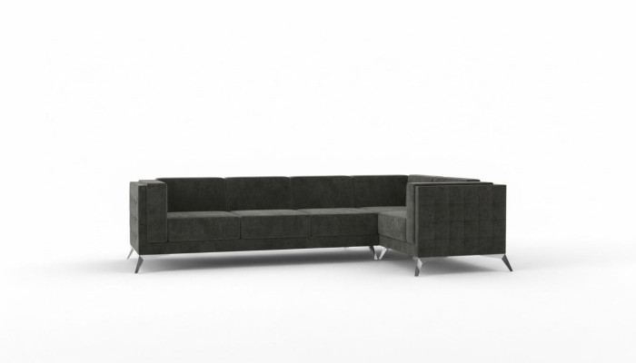 Ecksofa Chesterfield Sofa Polstergarnitur Couch Wohnlandschaft Deko L-form