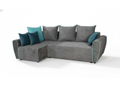 Big Sofa Couch Ecksofa Schlaf xxl Polster Eck Garnitur Stoff Wohnlandschaft