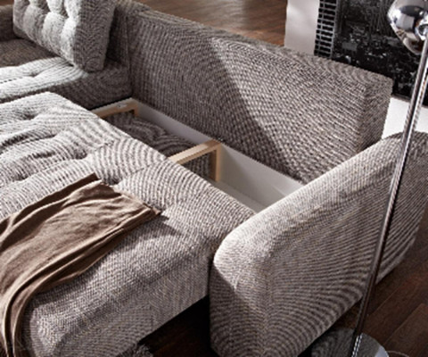 Sofa L-Form Ledersofa Couch Wohnlandschaft Garnitur Design Modern Sofa Ecksofa