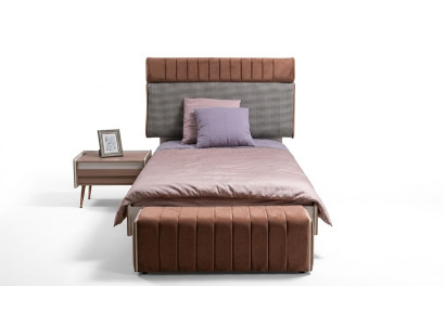 Kinderzimmer Set Jugendzimmer Bett + Nachttisch Modern Set Bett 2tlg. Neu