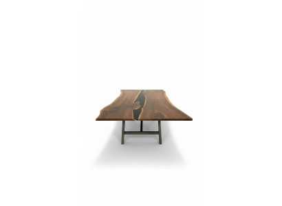 Flusstisch Esstisch River Table Massiv 240x100 Epoxidharz Meer Waterfall