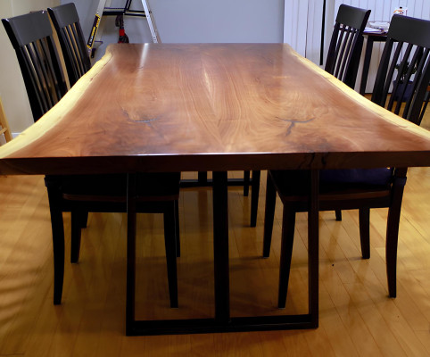 Epoxid harz esstisch echtes holz massive möbel wasserfall epoxy tisch 260x100cm