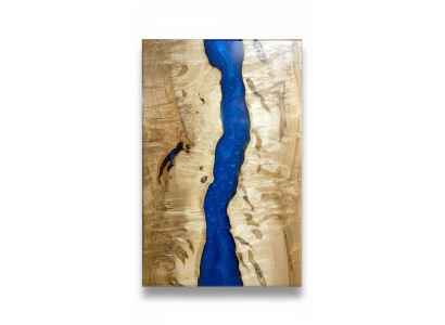 Esstisch River Table Massiv Tische 220x100 Flusstisch Epoxidharz Meer