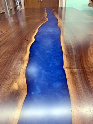 Epoxidharz Esstisch River Table 240x100 Flusstisch Neu Echtes Holz Tische
