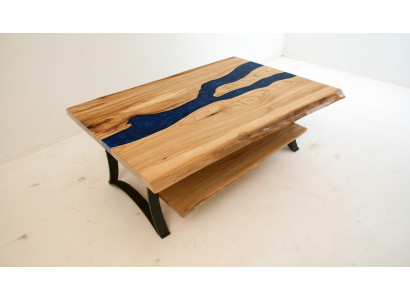 Couchtisch River Table Echtes Holz Flusstisch Epoxidharz Massiv Tische