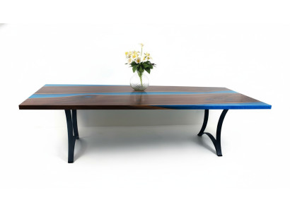 Moderne Tische Esstisch Meer Design Tisch Harz Fluss Möbel 220x90 Epoxid Ozean