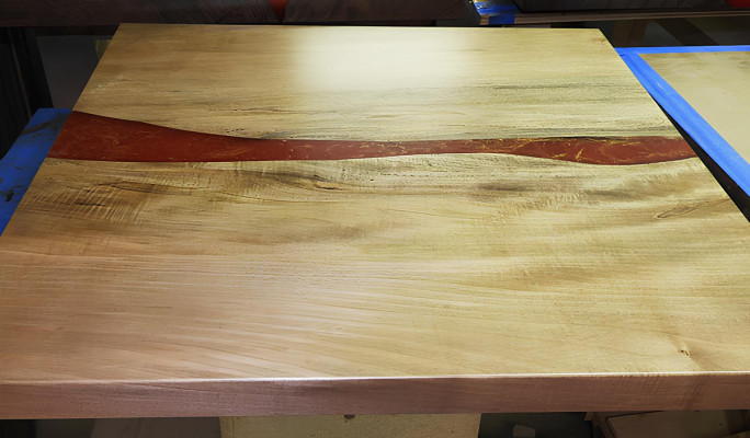 Epoxidharz Epoxy Fluss Maßanfertigung Tisch Echtes Holz Preis 1qm Tische Resin