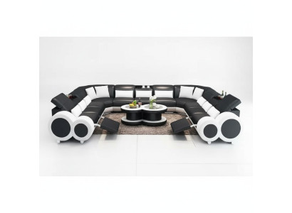 Ecksofa UForm Modernes Sofa Ledersofa Couchen Polster Designer Sofas Garnitur