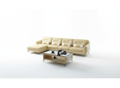 Ecksofa Polster Ecksofa LForm Modernes Couchtisch Sofa Wohnlandschaft 2tlg. Neu