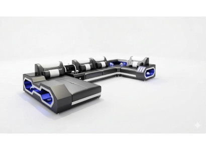 Design Eckgarnitur Ecksofa Sofa Couch Sofas Couchen Tisch 2tlg. Wohnlandschaft