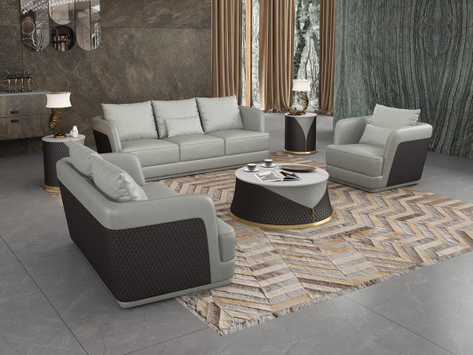 Polster Exklusive Designer Möbel 32 Sitzer Couch Garnitur 2tlg. Wohnlandschaft