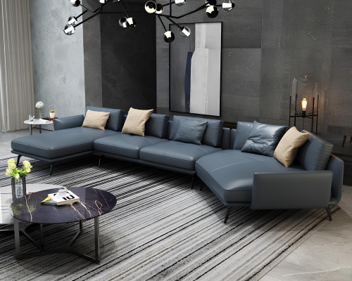 Italienische Möbel Wohnzimmer Ecksofa Couch Polster Luxus Sofa Eckgarnitur