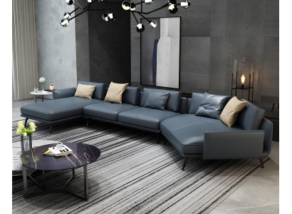 Italienische Möbel Wohnzimmer Ecksofa Couch Polster Luxus Sofa Eckgarnitur