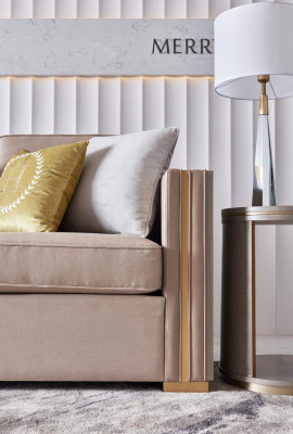 Designer Wohnzimmer Einrichtung Sessel Einsitzer Polster Sofa Couch