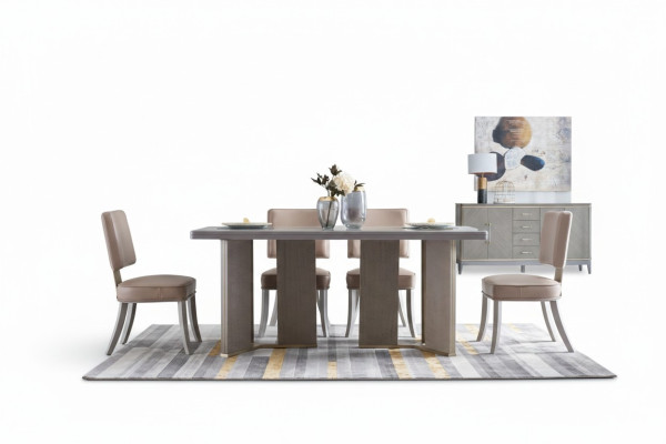 Komplette Esszimmer Garnitur Tisch + 4x Lehnstuhl Stühle Luxus Essgruppe