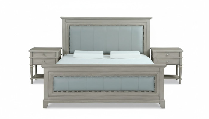 Doppelbett Schlafzimmer Hotel Ehe Luxus Bett 2x Nachttisch 3tlg. Set