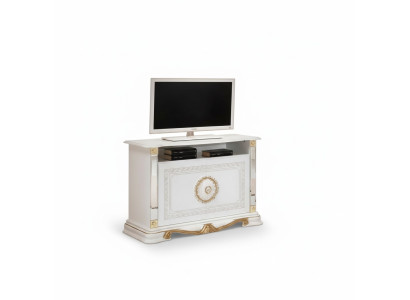 Weisser RTV Schrank Regal Schränke Italienische Stil Möbel Kommoden Sideboard