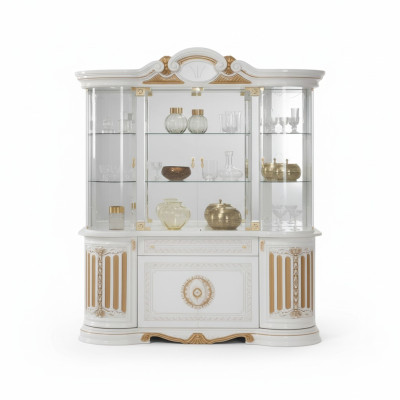 Vitrine xxl Schrank Vitrinen Schau Schränke Design Italienische Möbel Wohnzimmer