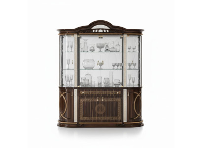 Italienische Möbel Vitrine xxl Schrank Vitrinen Schau Schränke Design Wohnzimmer