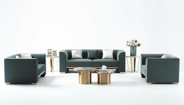 Sofagarnitur 3+2+1 Sitzer Set Design Sofas Polster Couchen Moderne Couch Möbel