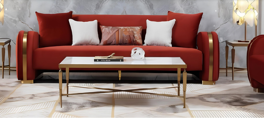Edelstahl Luxus Wohnzimmer Tisch Couchtisch Design Tische Style Möbel Rechteckig
