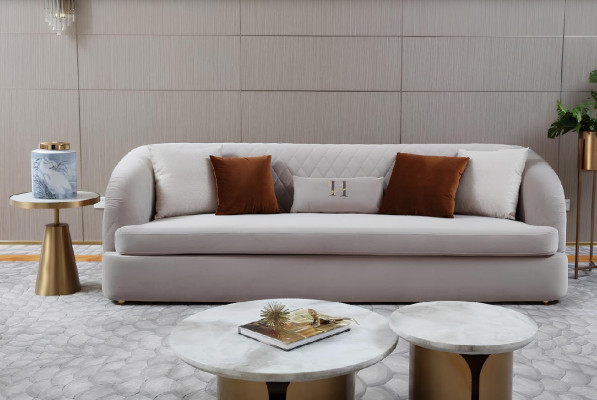 Dreisitzer Textil Couch Polster Design Sofa 3er Sitz Sofas Möbel Big Sofa Neu