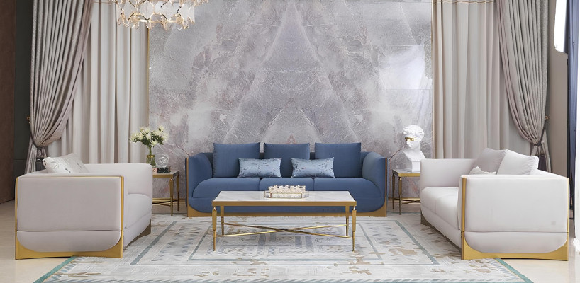 Dreisitzer Couch Polster Design Sofa Moderne 3er Sitz Sofas Zimmer Luxus Möbel