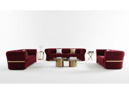 Sofagarnitur 4+3+2 Sitzer Couch Wohnlandschaft Garnitur Design Modern Sofa Neu
