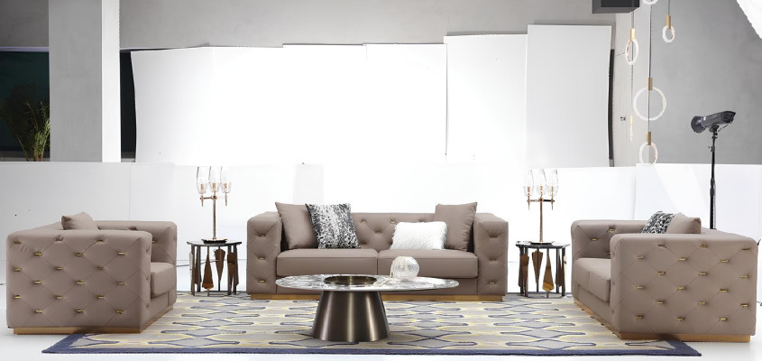 Sofagarnitur 321 Sitzer Modernes Sofa Möbel Wohnzimmer Designer Sofa Textil Neu