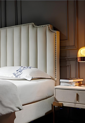 Bett Leder 2x Nachttisch 3 tlg. Schlafzimmer Set Möbel Modern Neu Luxury Betten